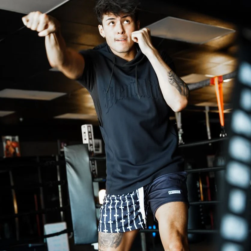 CROSS MESH SHORTS BLACK - Image 4