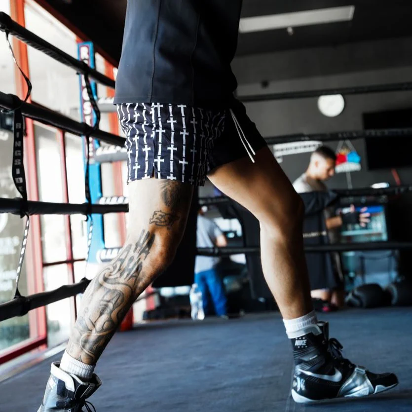 CROSS MESH SHORTS BLACK - Image 5
