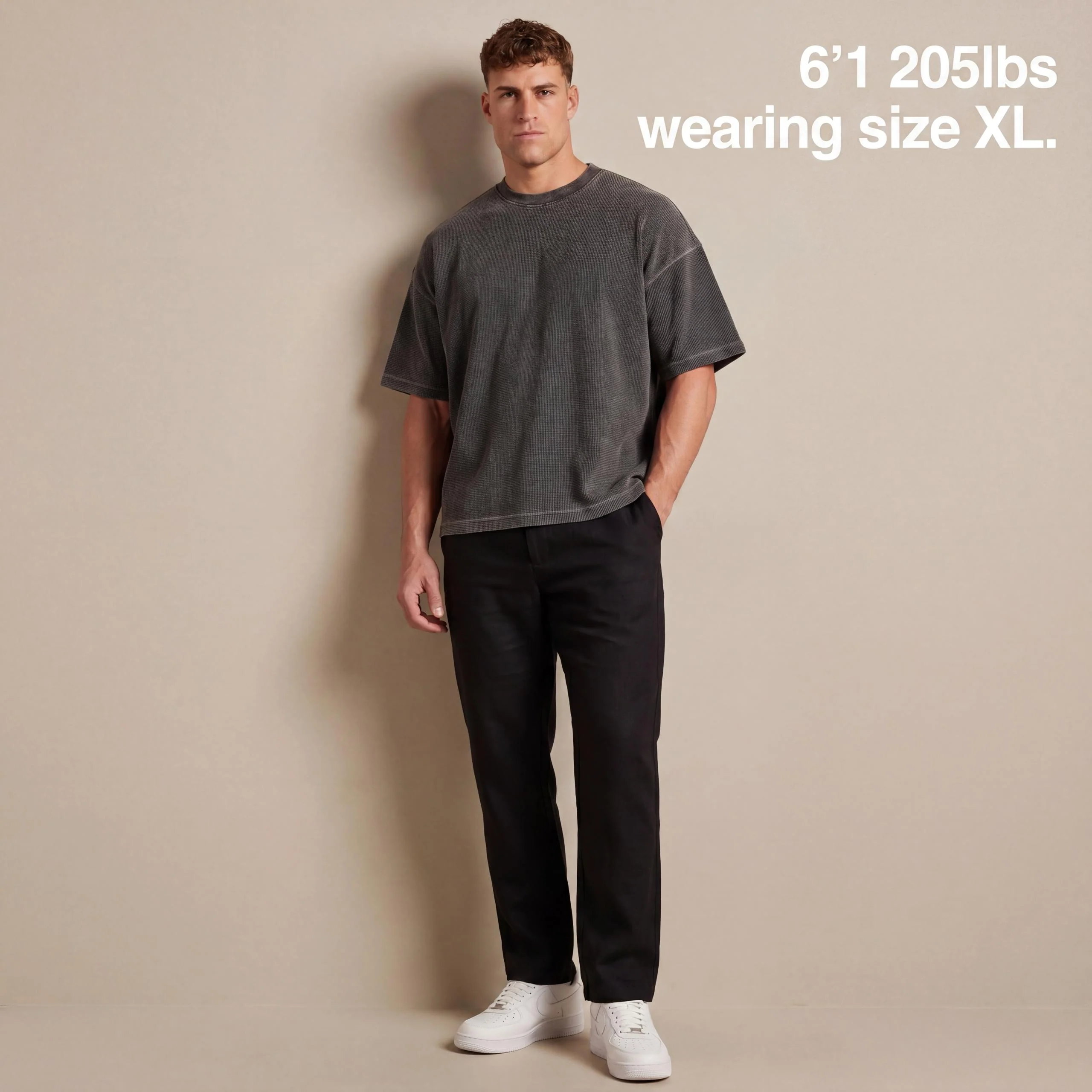 EVERYDAY WAFFLE TEE ( BLANK ) - Image 8