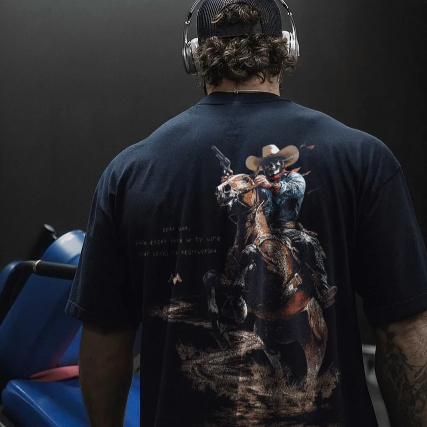 DEATH RODEO TEE - NAVY BLUE - Image 5