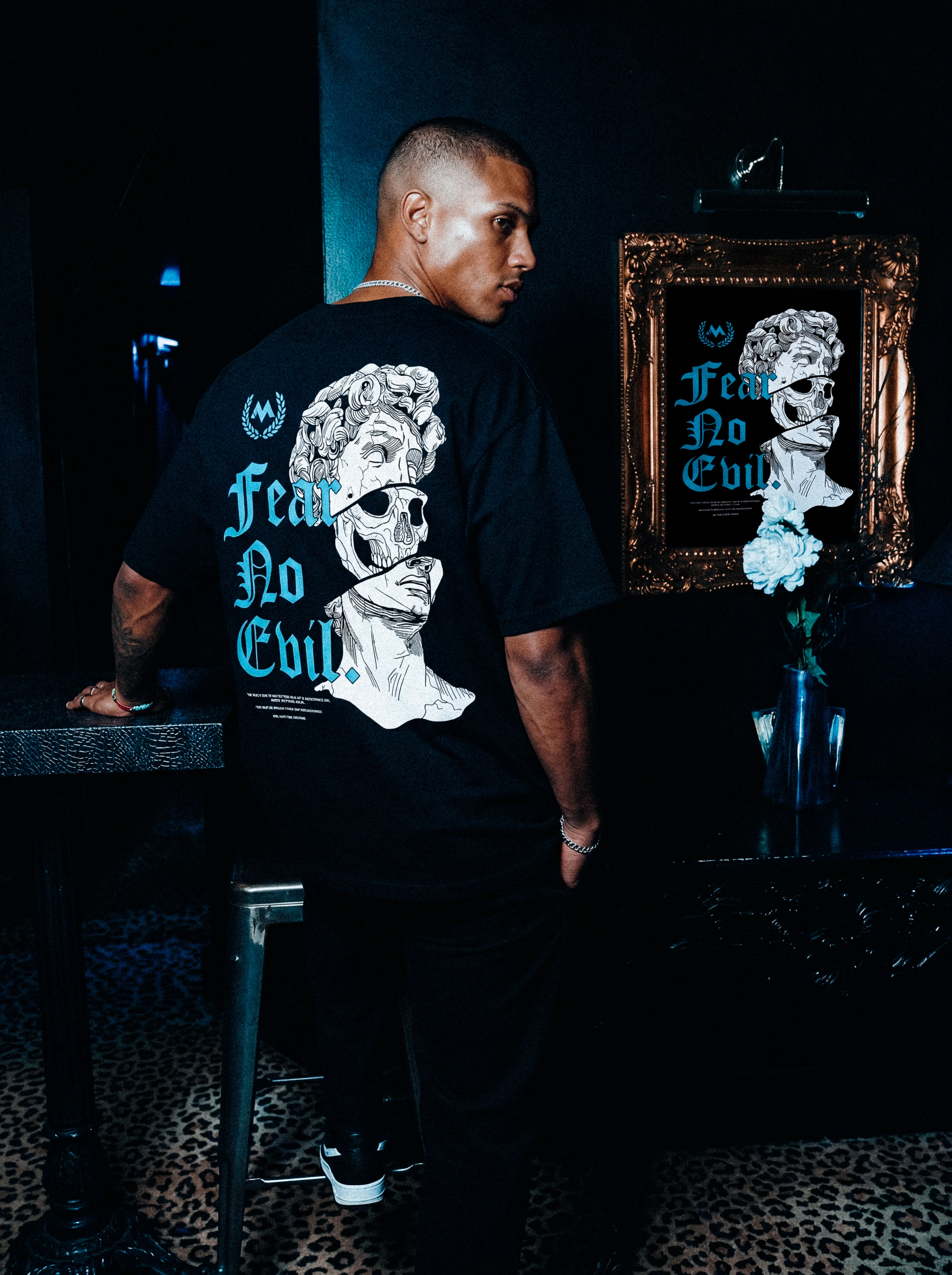 FEAR NO EVIL TEE - BLACK - Image 4