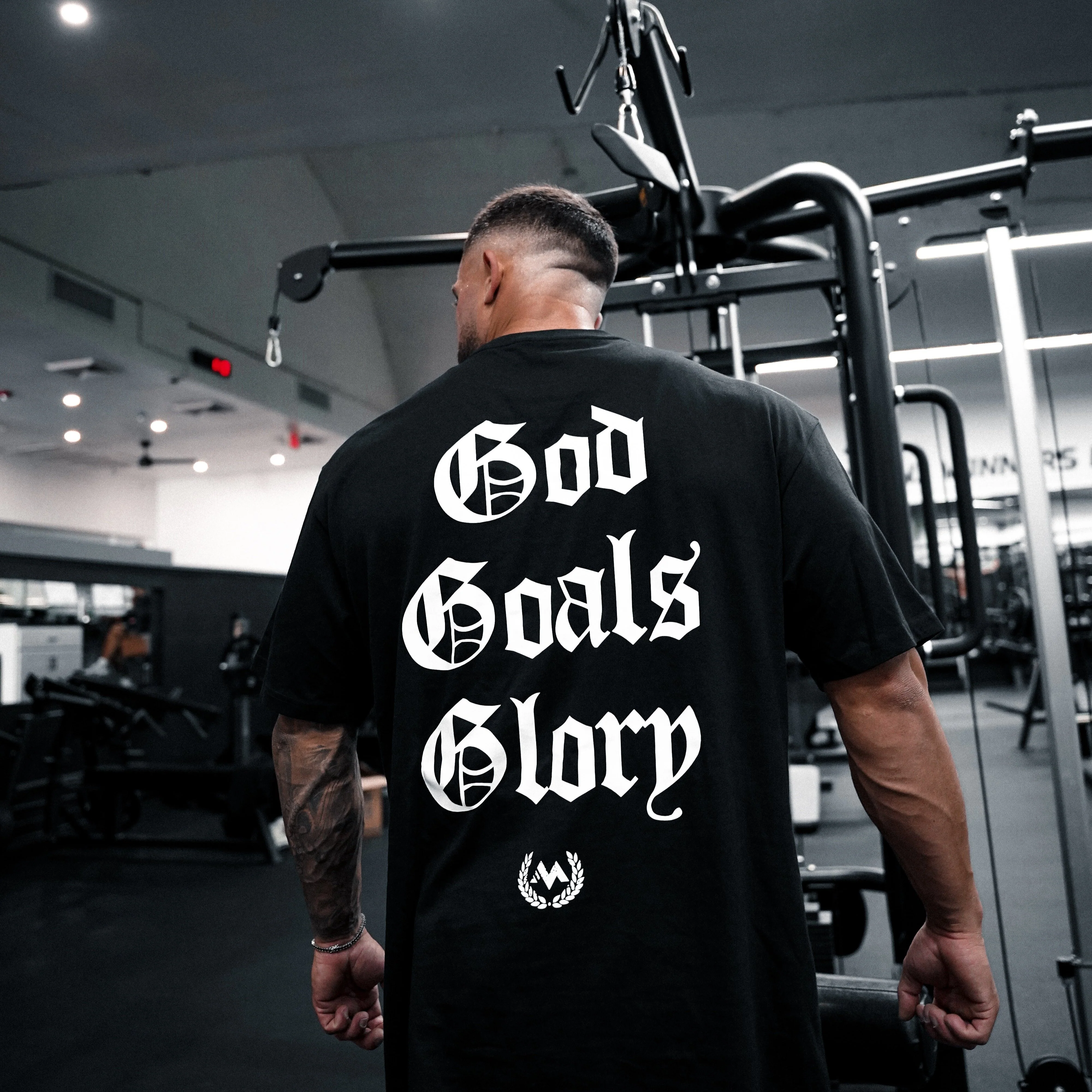'GOD, GOALS, GLORY' WORDMARK TEE - Image 3