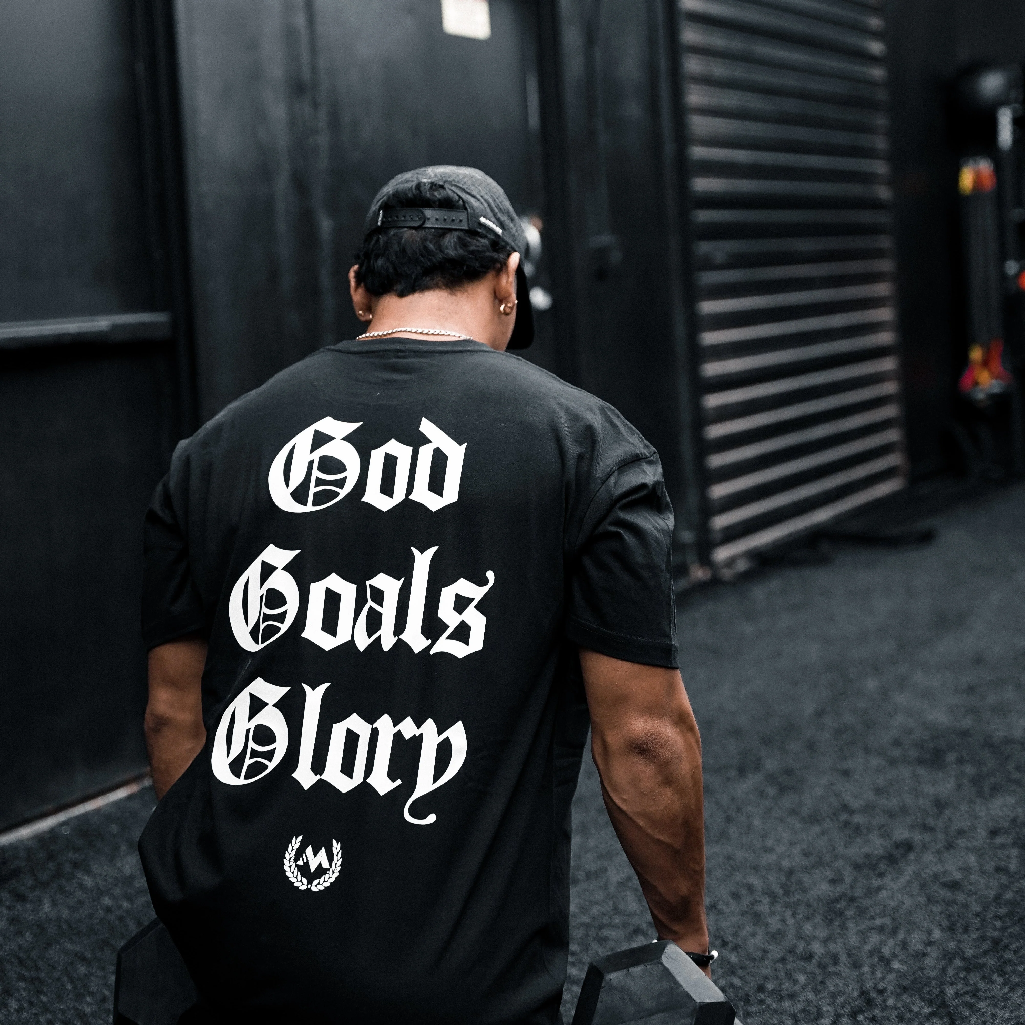 'GOD, GOALS, GLORY' WORDMARK TEE - Image 4