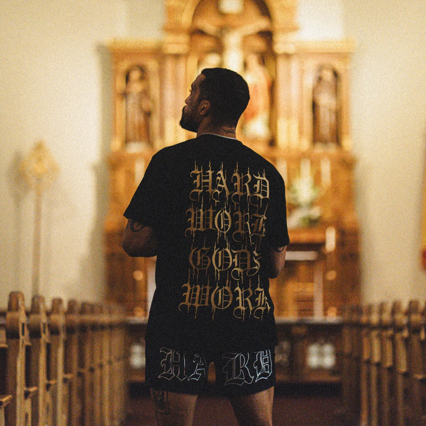 GOD'S WORK SCRIPT TEE - Image 4