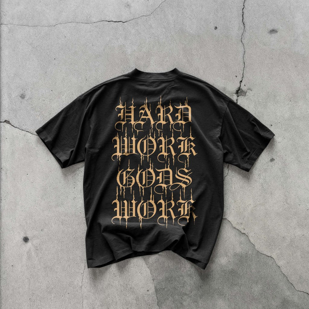 GOD'S WORK SCRIPT TEE - Image 7