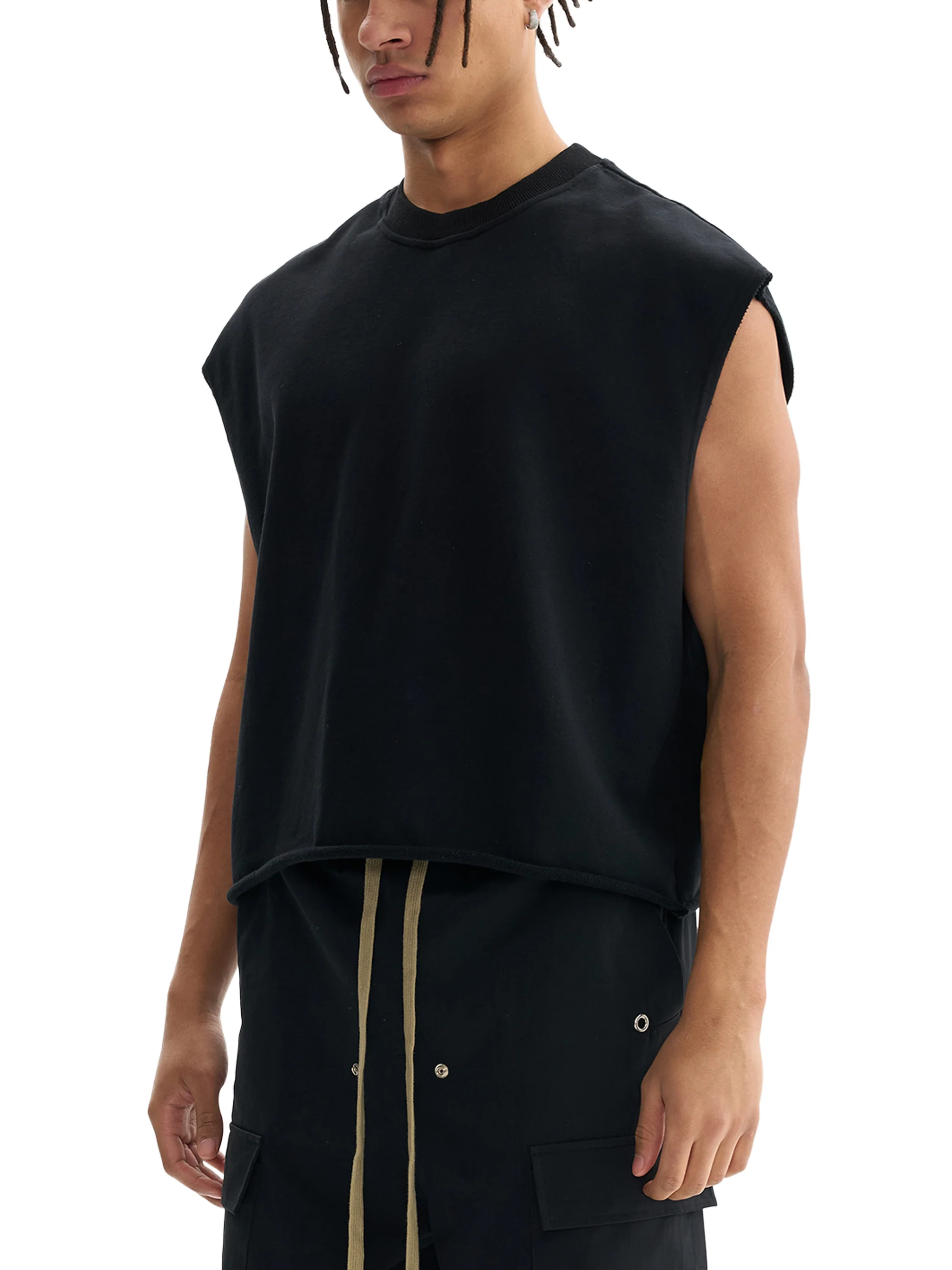 'HARD WORK & GOD'S WORK' FRENCH TERRY CUT-OFF - Image 5