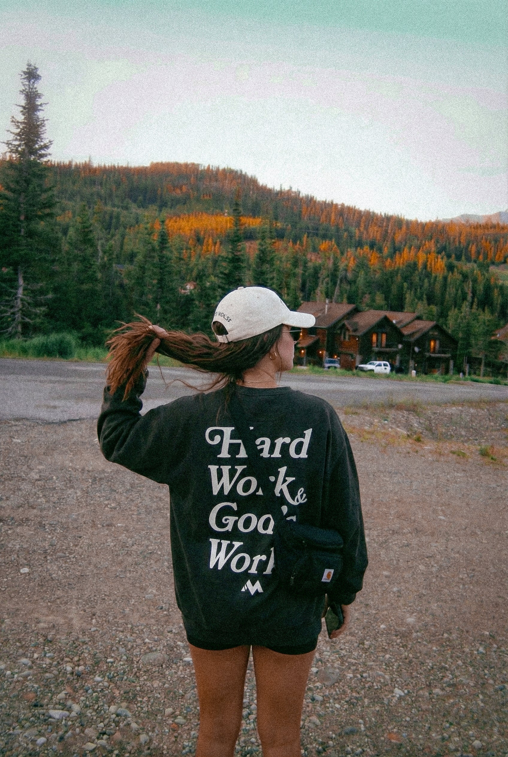 HARD WORK & GOD'S WORK SWEATSHIRT - BLACK - Image 5