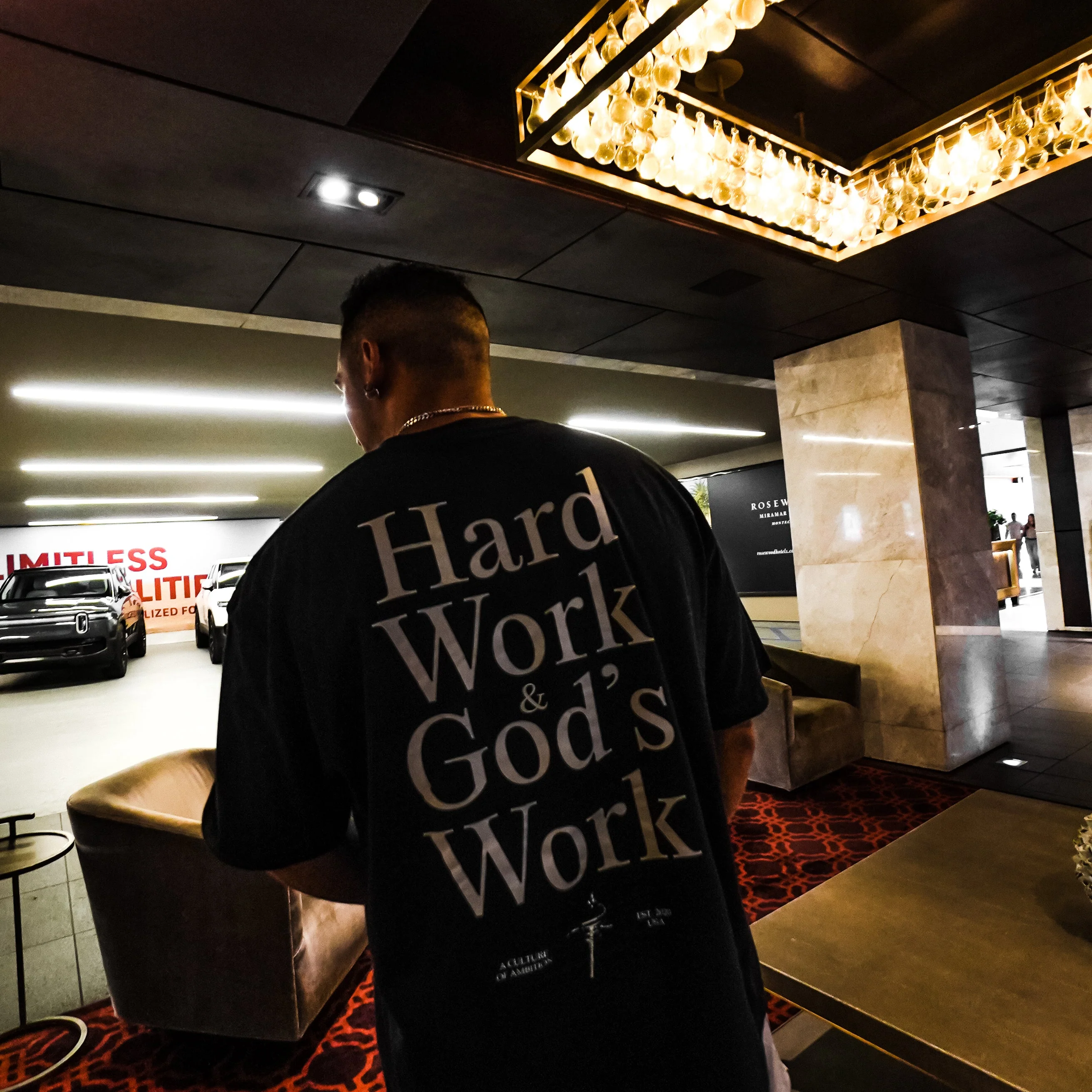HEAVEN'S WILL TEE - NAVY BLUE - Image 4