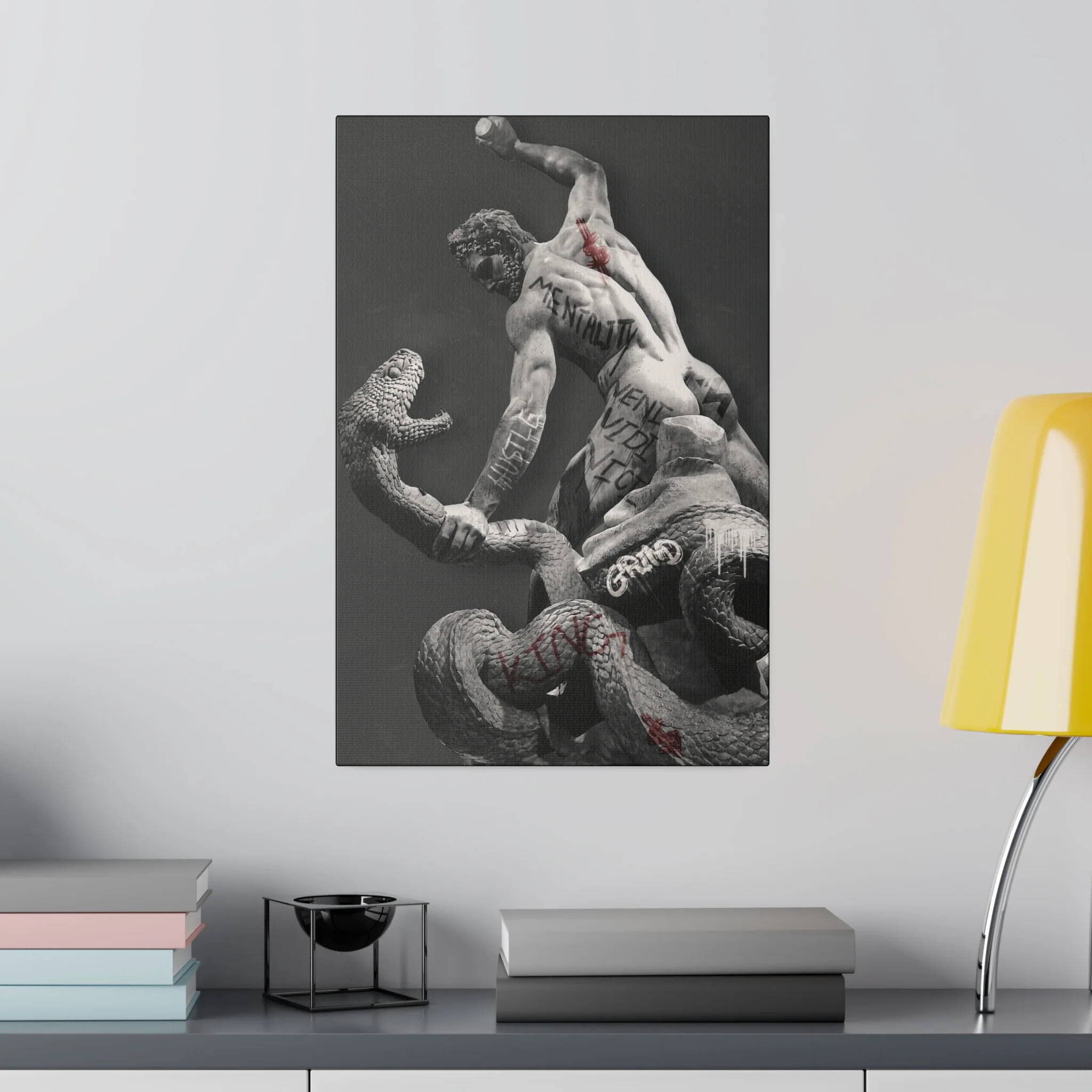 GRAFFITI - 'Hercules vs. Achelous' Graffiti Canvas - Image 4