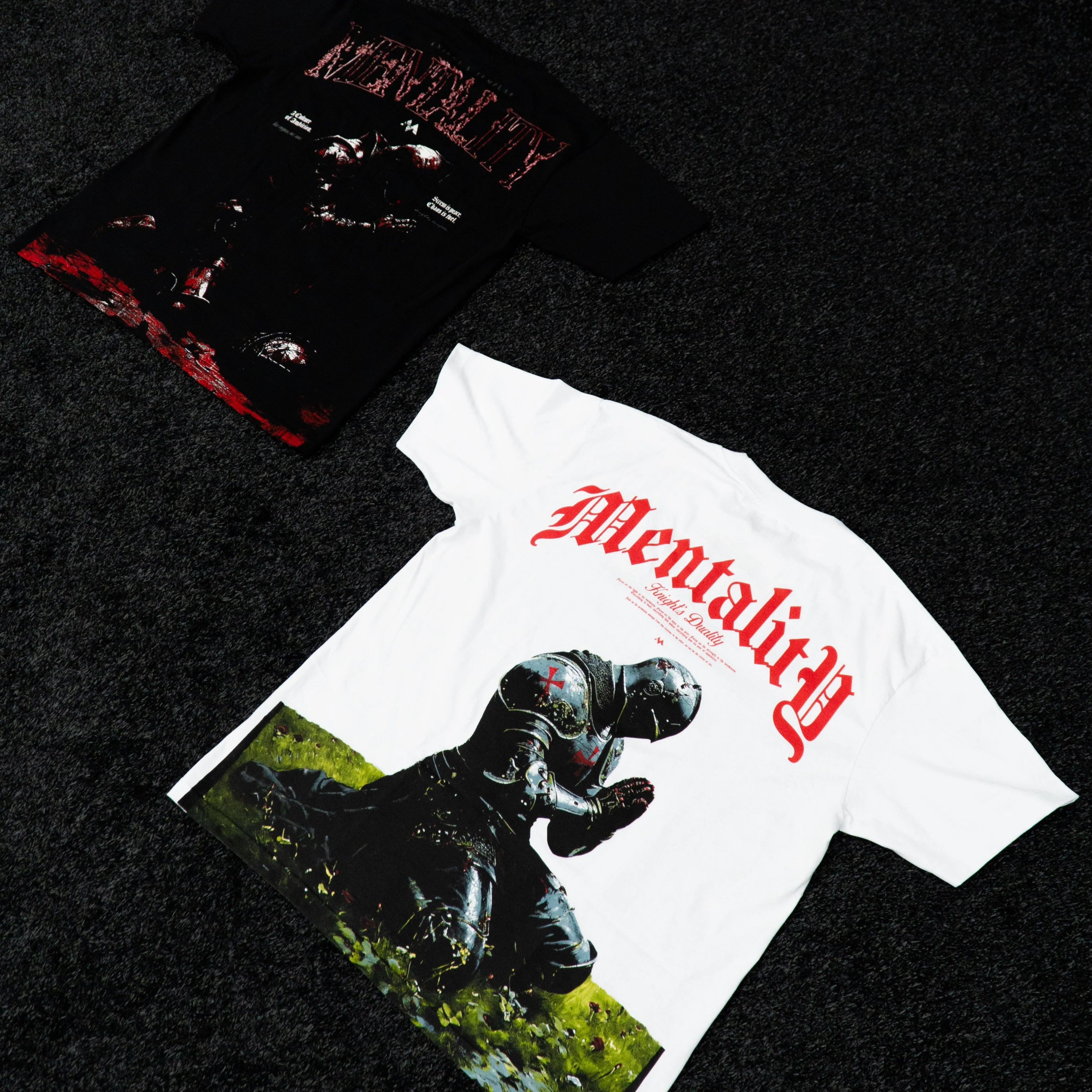 'KNIGHT'S DUALITY' TEE - WHITE - Image 4