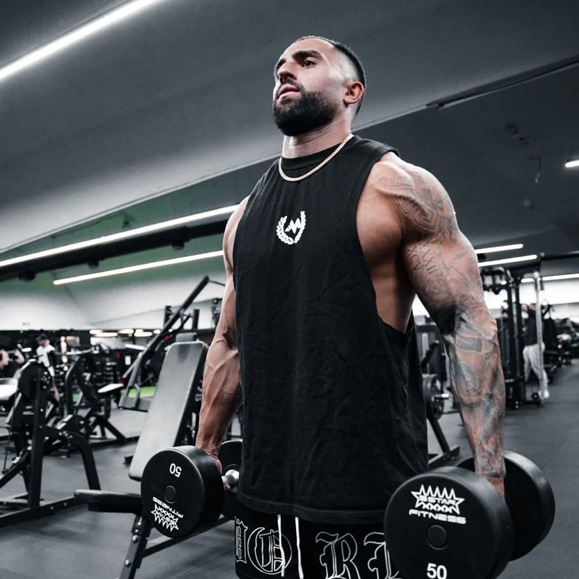 MENTALITY CREST - BLACK CUT OFF SLEEVELESS - Image 3