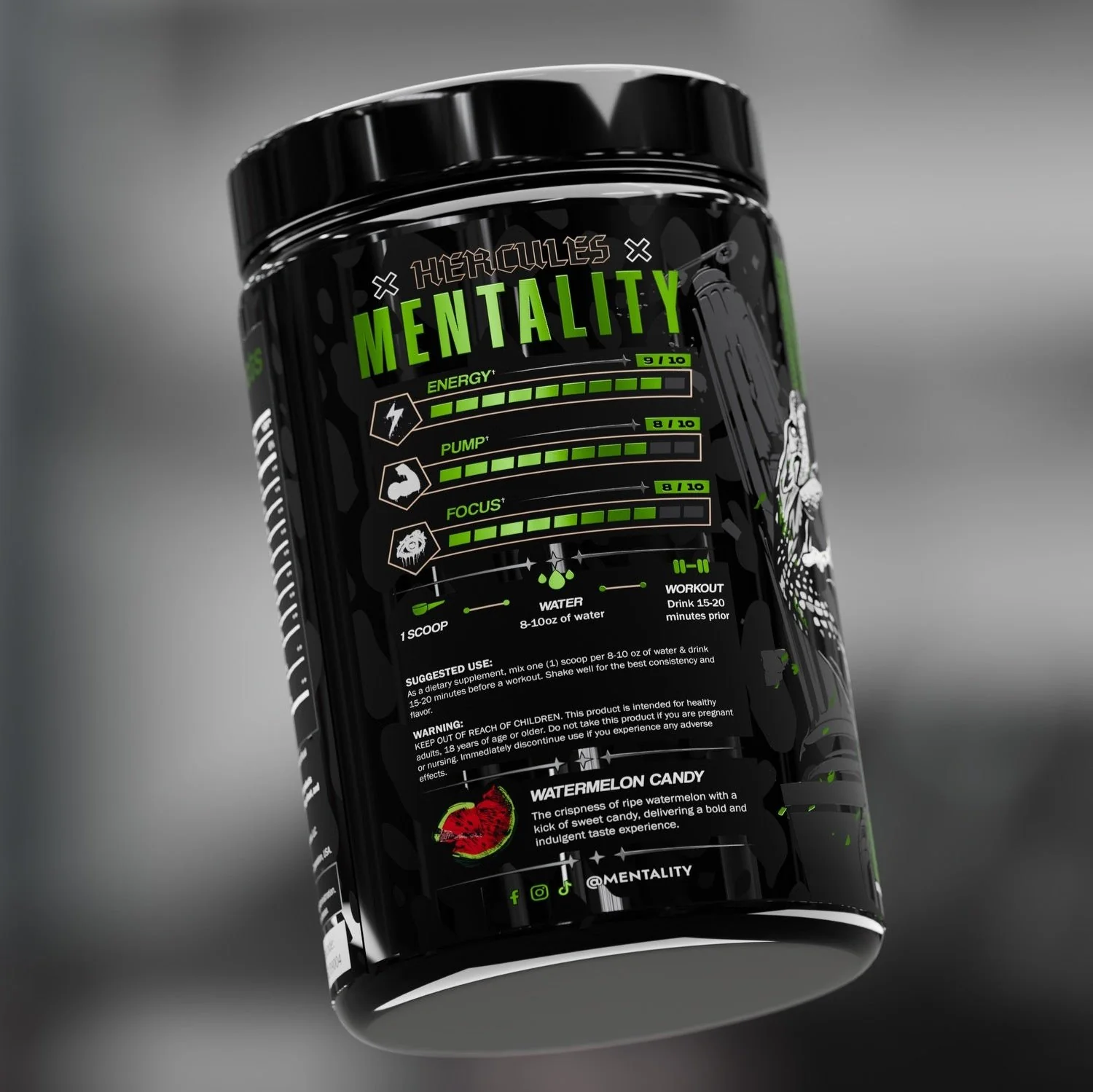 MENTALITY Pre-Workout - Watermelon Candy - Image 4