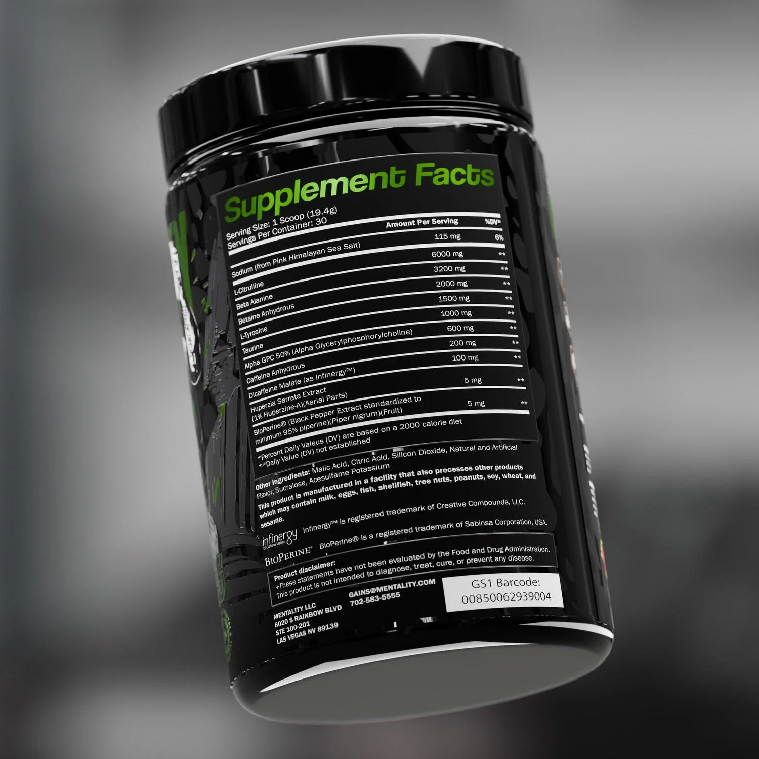 MENTALITY Pre-Workout - Watermelon Candy - Image 5