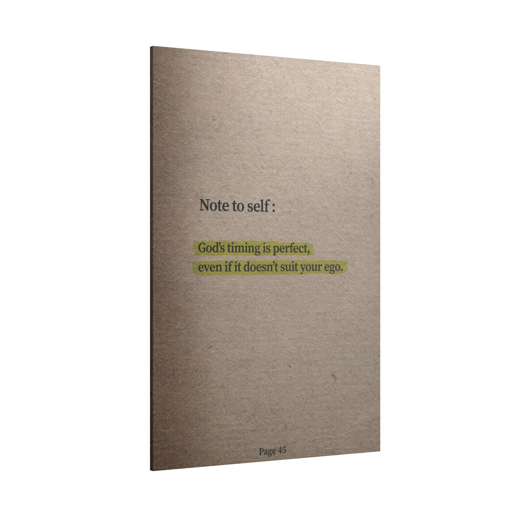 Note to Self: 'God's Timing' Canvas - Image 2