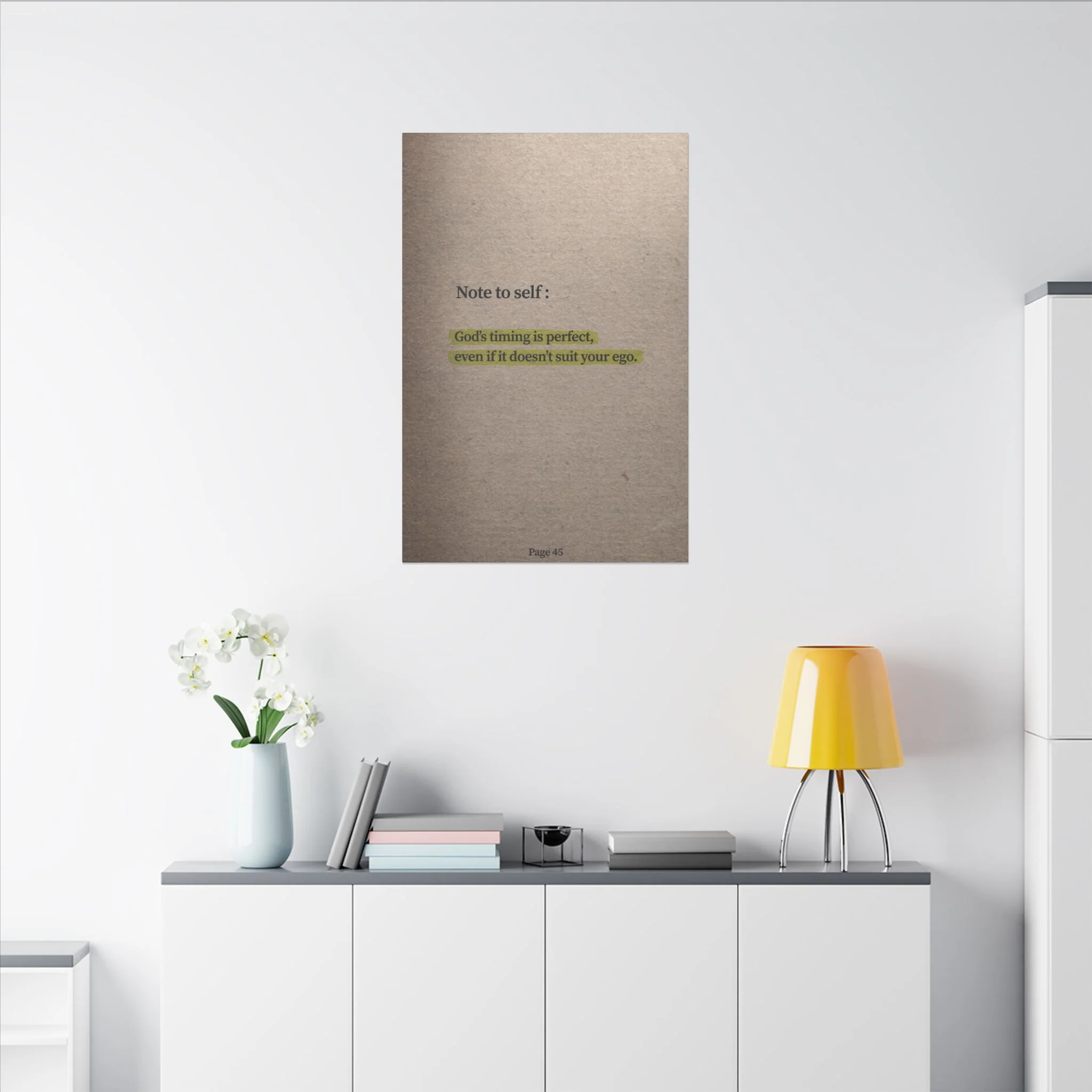 Note to Self: 'God's Timing' Canvas - Image 4