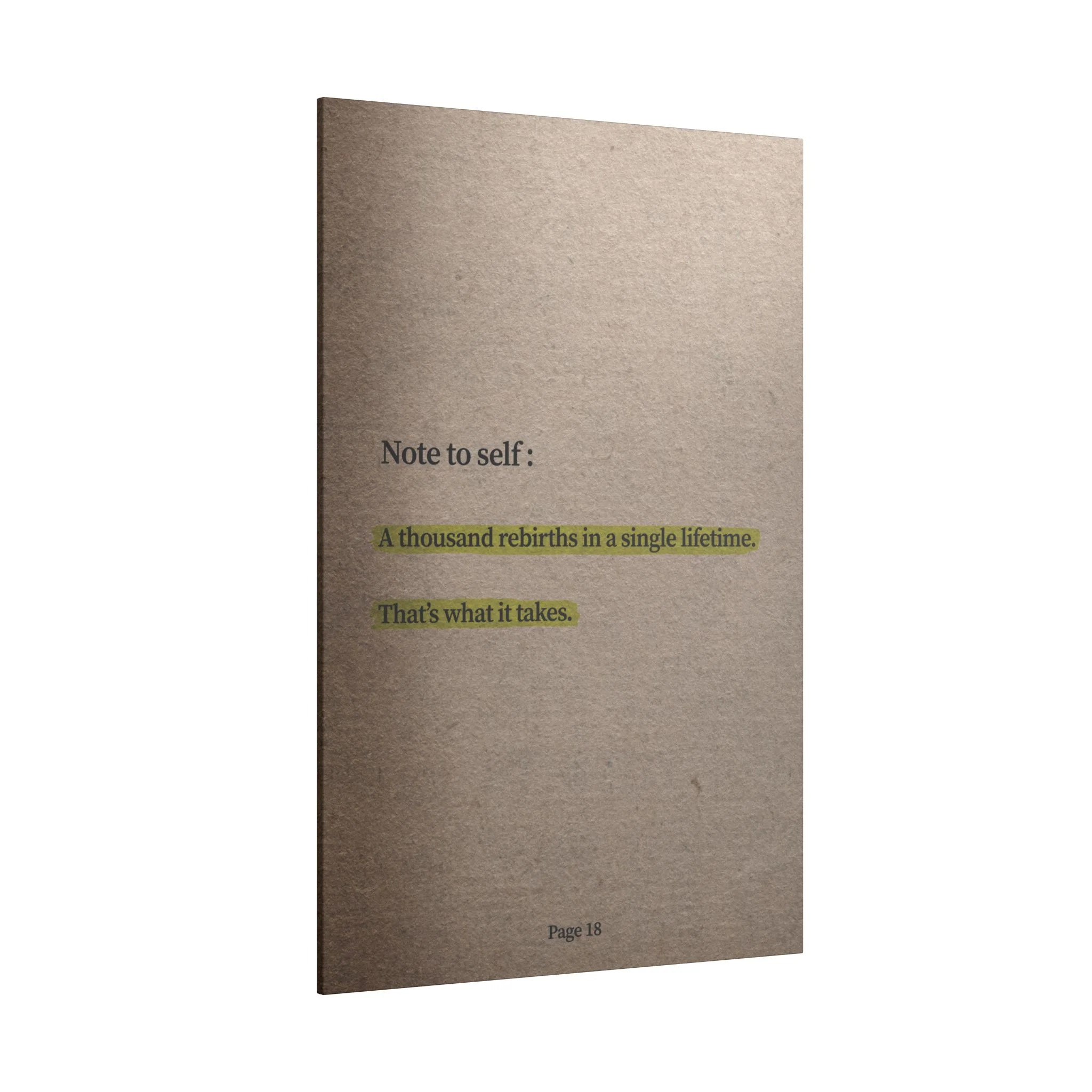 Note to Self: 'Rebirth' Canvas - Image 2