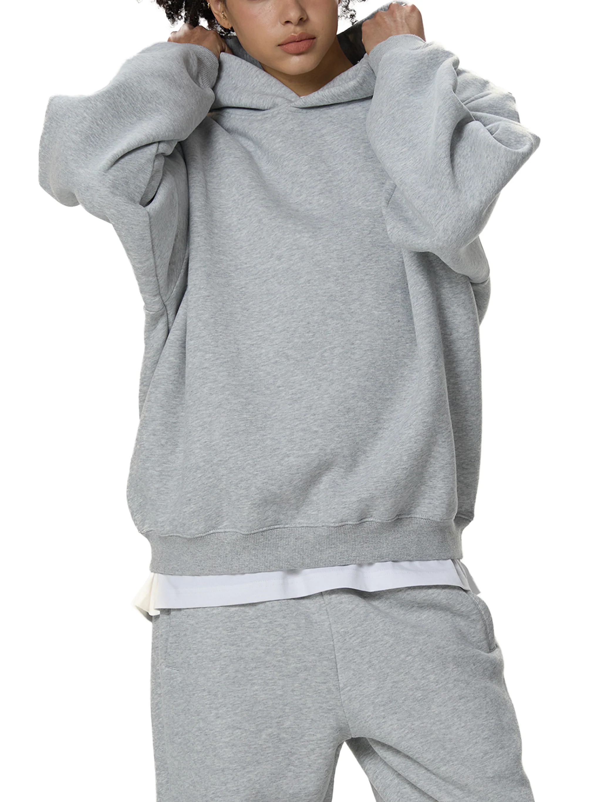 'PARADISE TRAIL' TRAINING HOODIE - GRAY - Image 4