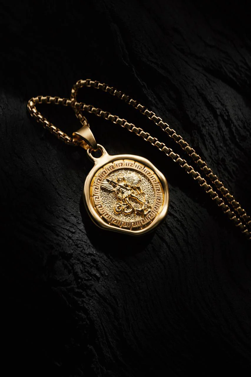 SAINT MICHAEL PENDANT - GOLD - Image 4