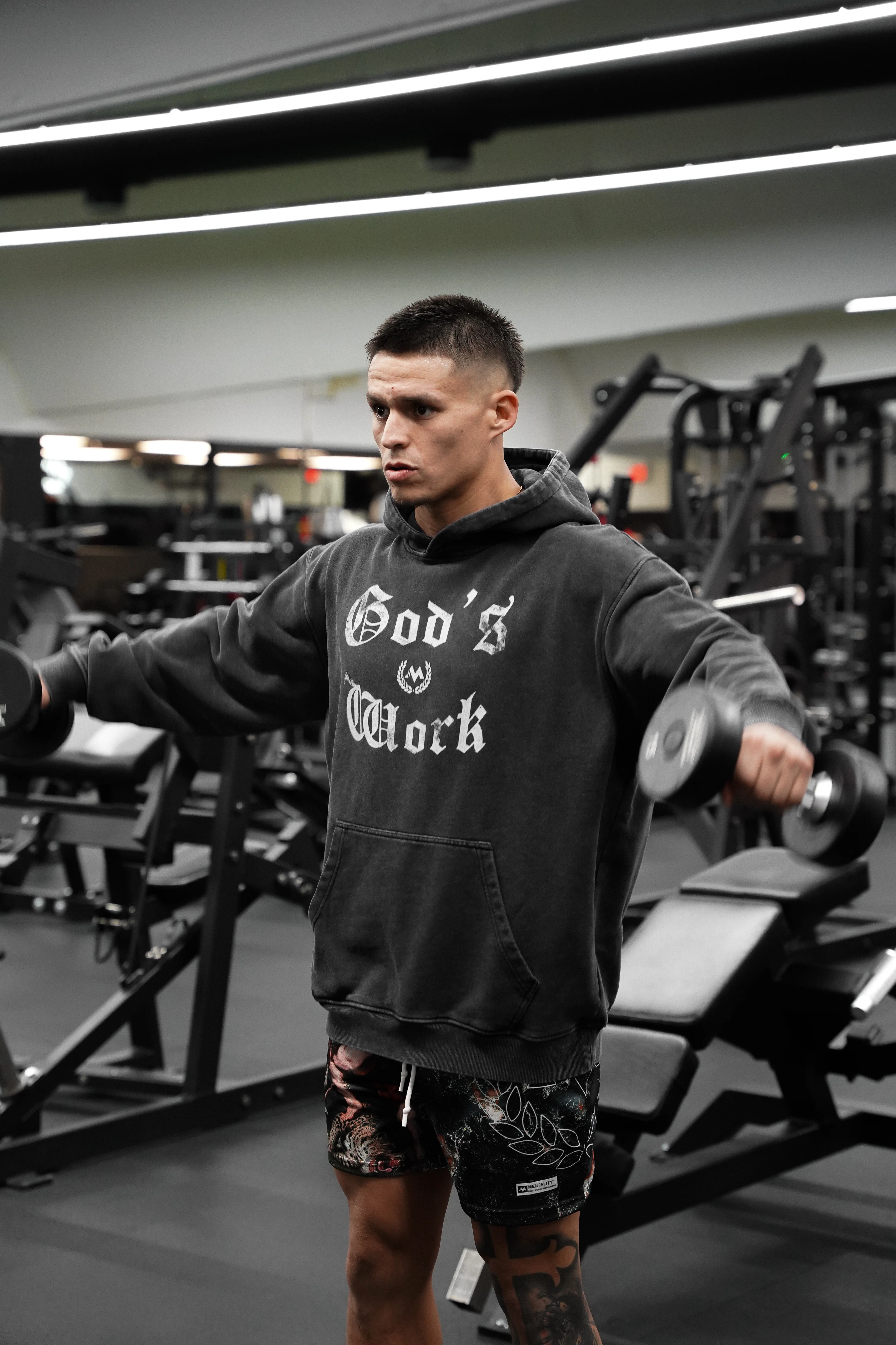 'GOD'S WORK' HOODIE - VINTAGE - Image 3