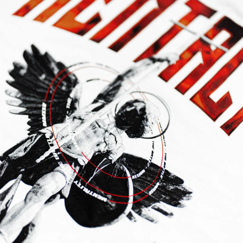 ST. MICHAEL 'THE BATTLE' TEE - WHITE - Image 4