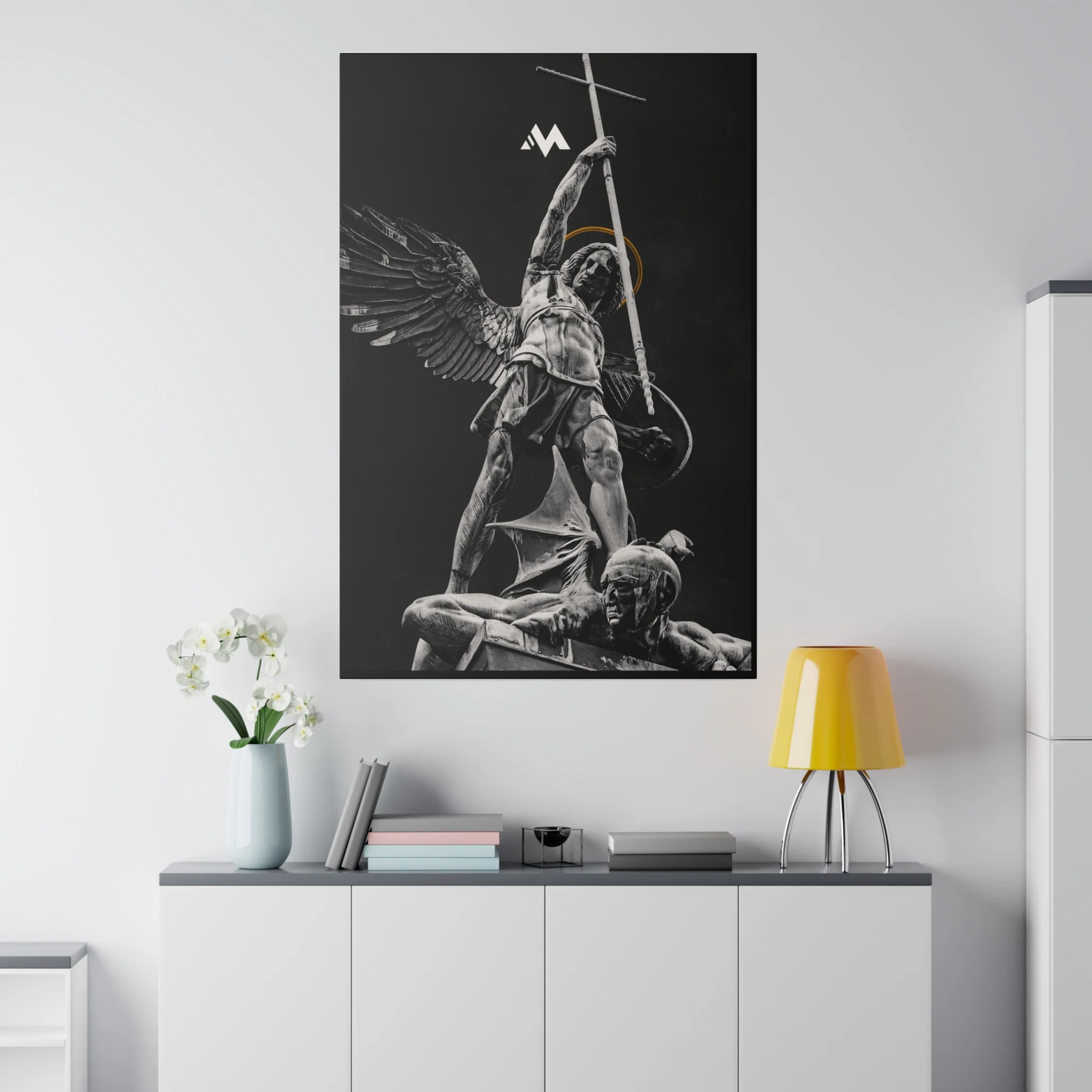 ST. MICHAEL VS THE DEVIL CANVAS - Image 2