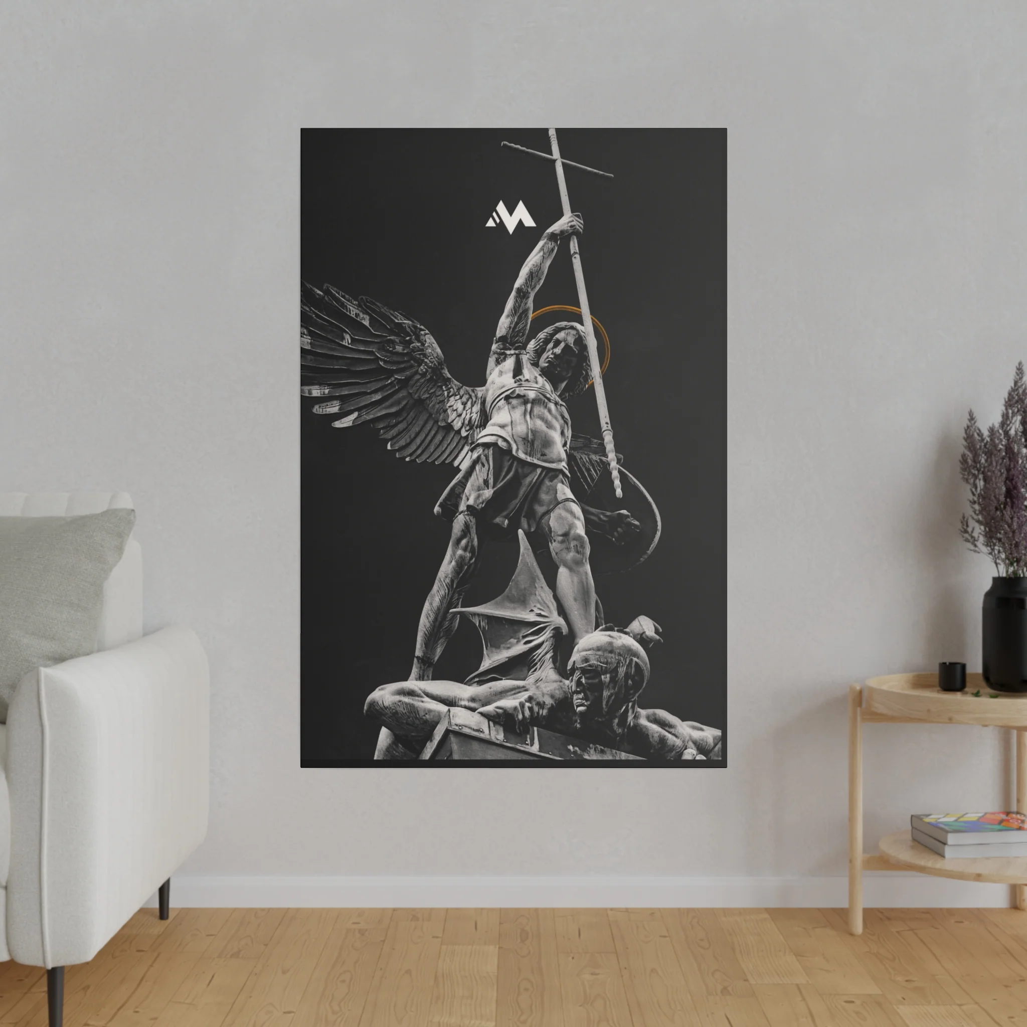 ST. MICHAEL VS THE DEVIL CANVAS - Image 3