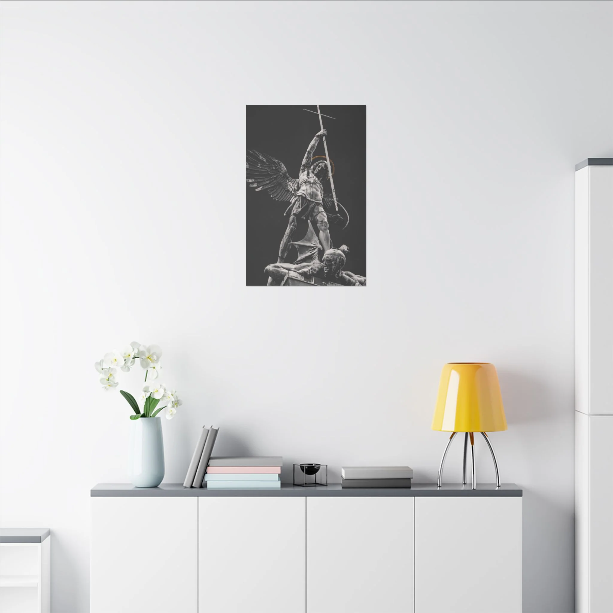 ST. MICHAEL VS THE DEVIL CANVAS ( No Logo ) - Image 12
