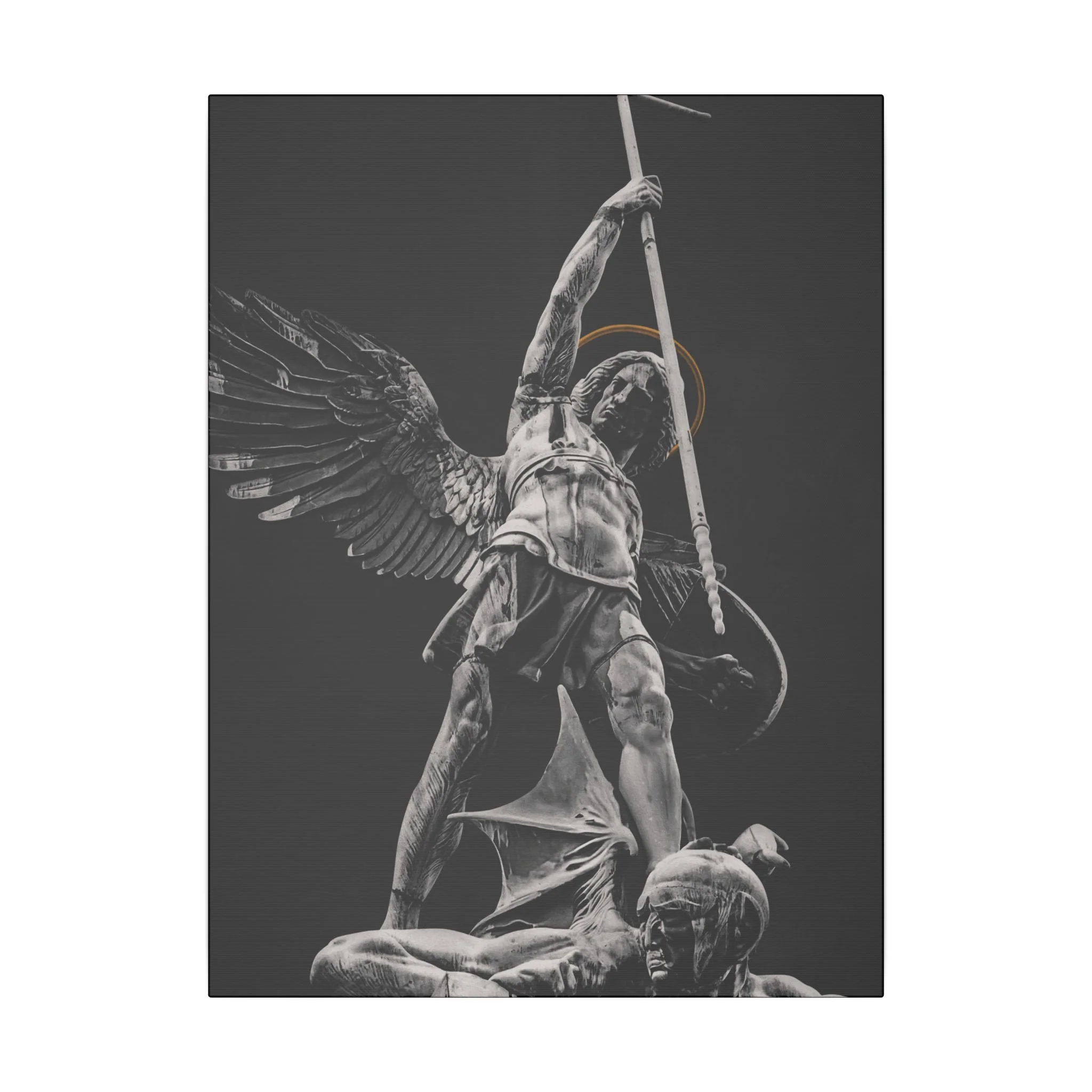 ST. MICHAEL VS THE DEVIL CANVAS ( No Logo ) - Image 2