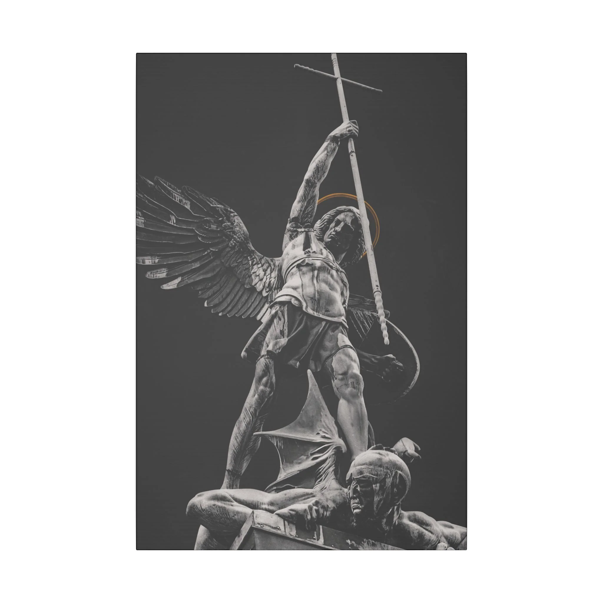 ST. MICHAEL VS THE DEVIL CANVAS ( No Logo ) - Image 3