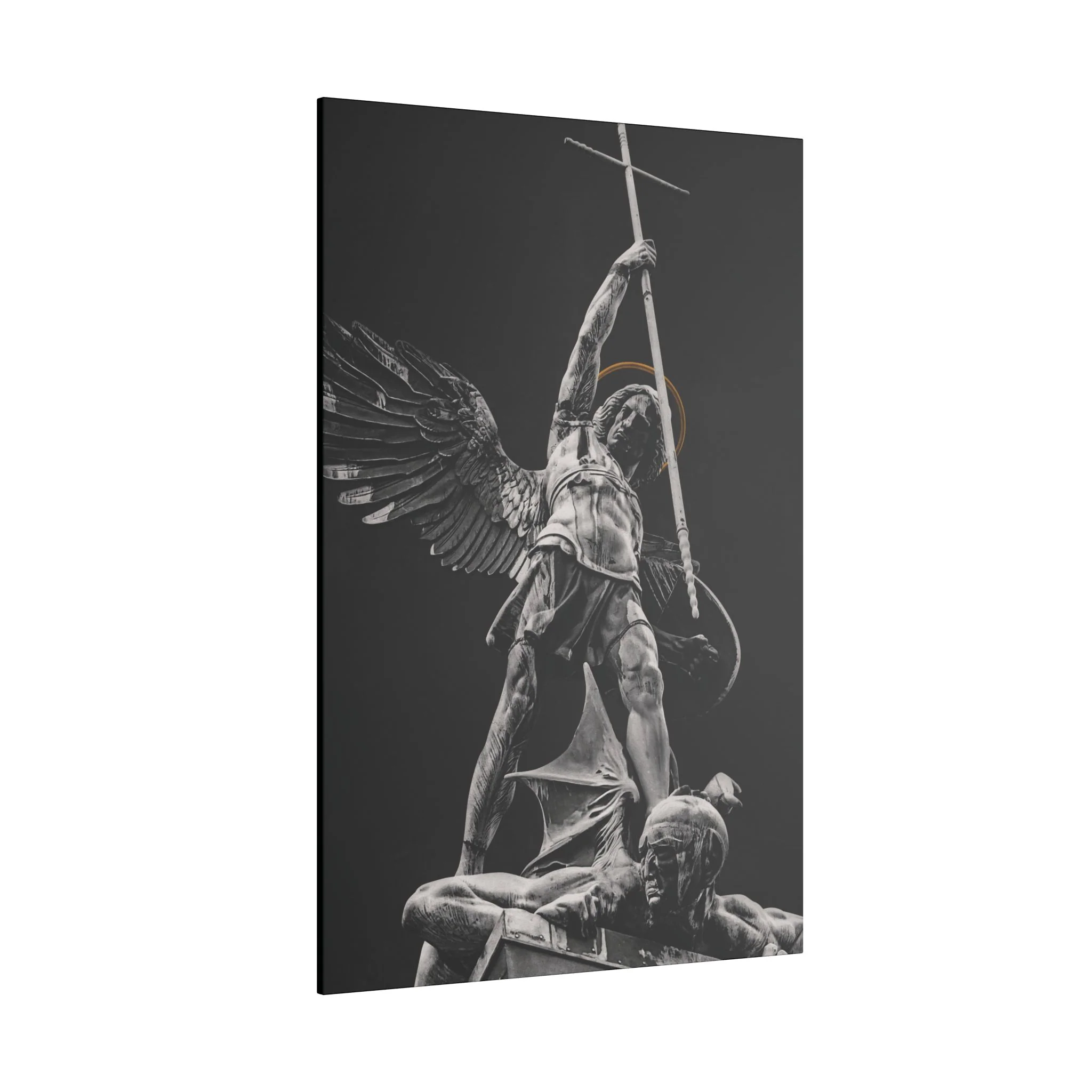 ST. MICHAEL VS THE DEVIL CANVAS ( No Logo ) - Image 4