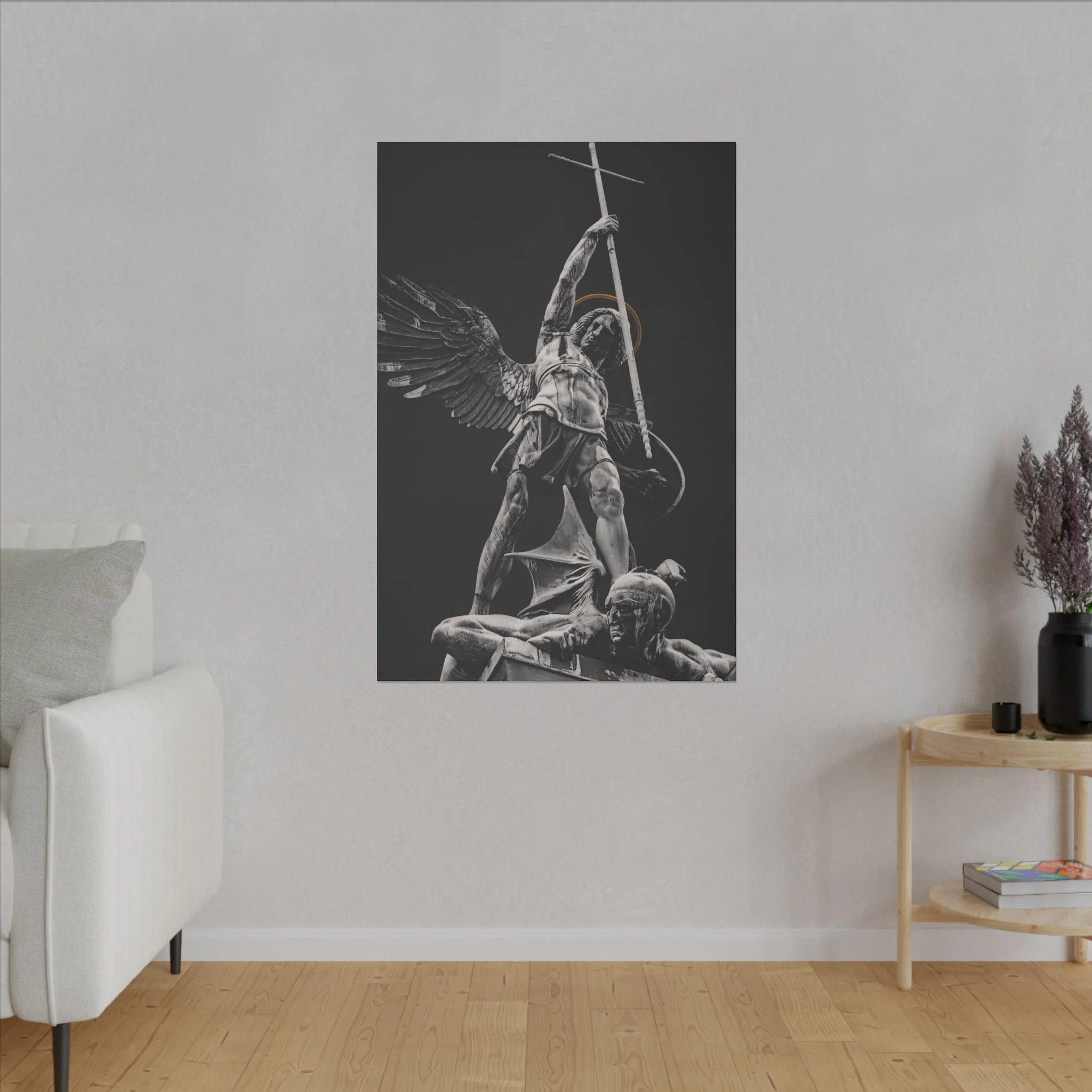ST. MICHAEL VS THE DEVIL CANVAS ( No Logo ) - Image 5