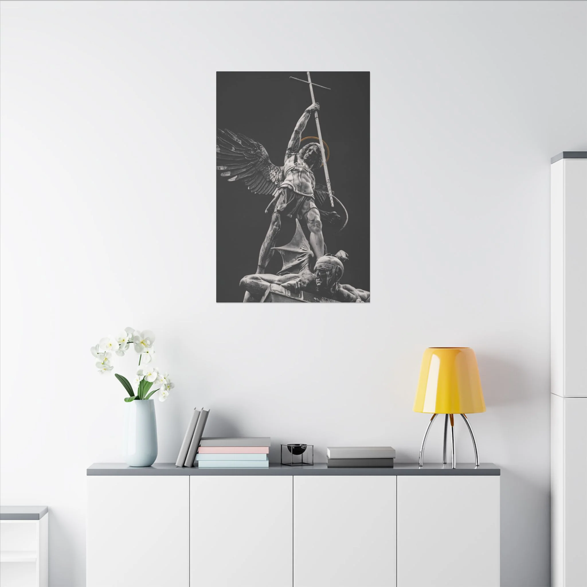 ST. MICHAEL VS THE DEVIL CANVAS ( No Logo ) - Image 6