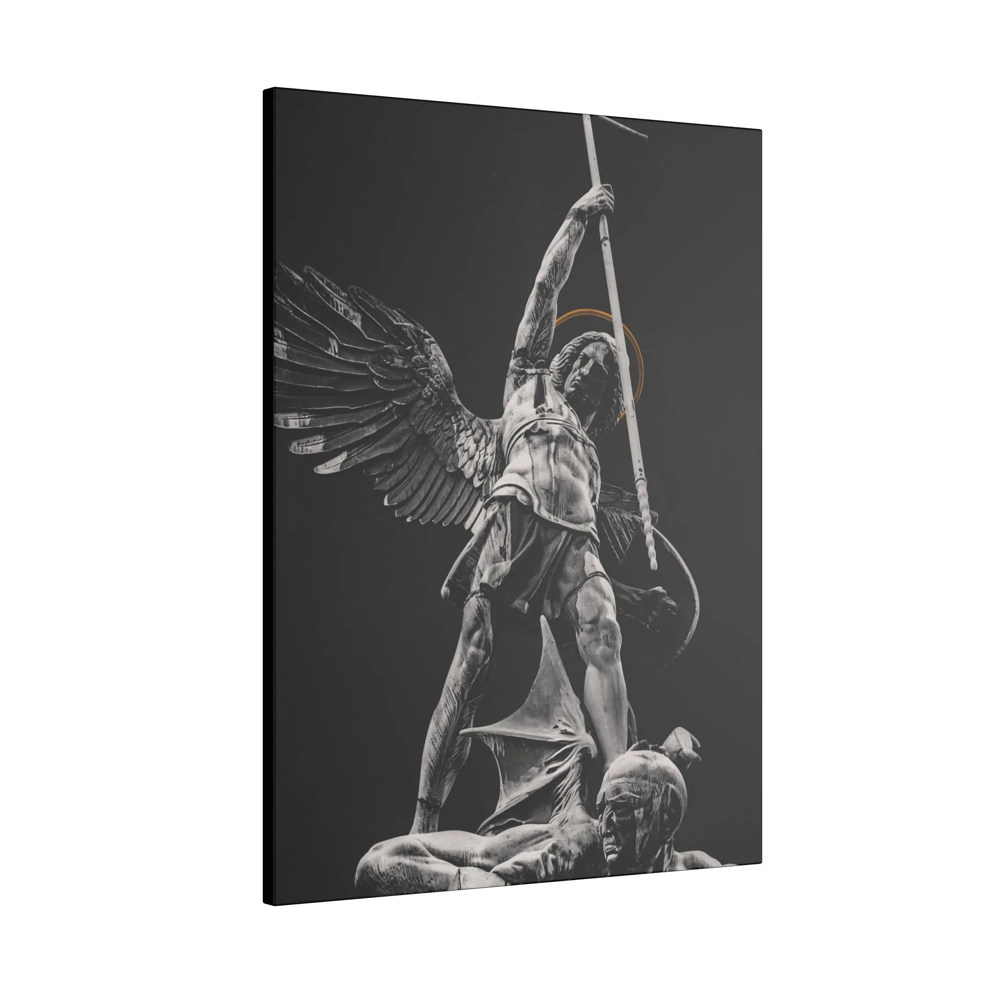 ST. MICHAEL VS THE DEVIL CANVAS ( No Logo ) - Image 7