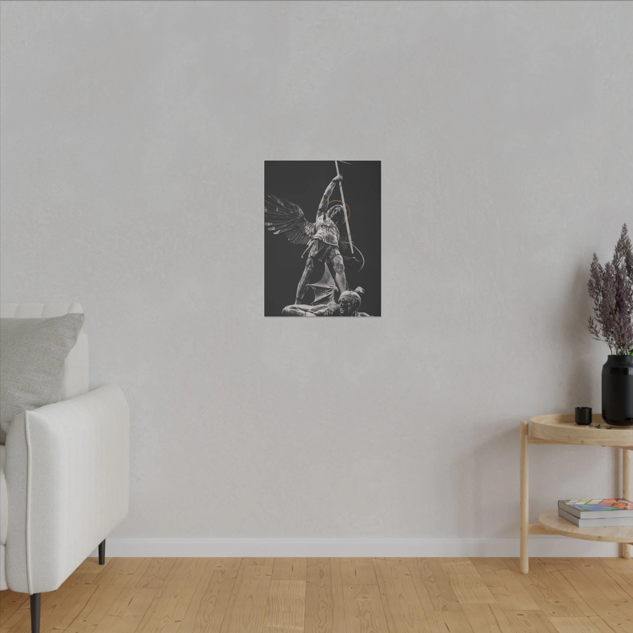 ST. MICHAEL VS THE DEVIL CANVAS ( No Logo ) - Image 8