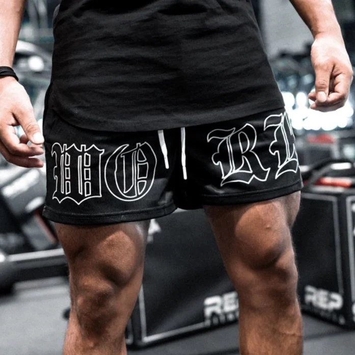 'WORK' MESH SHORTS - Image 3