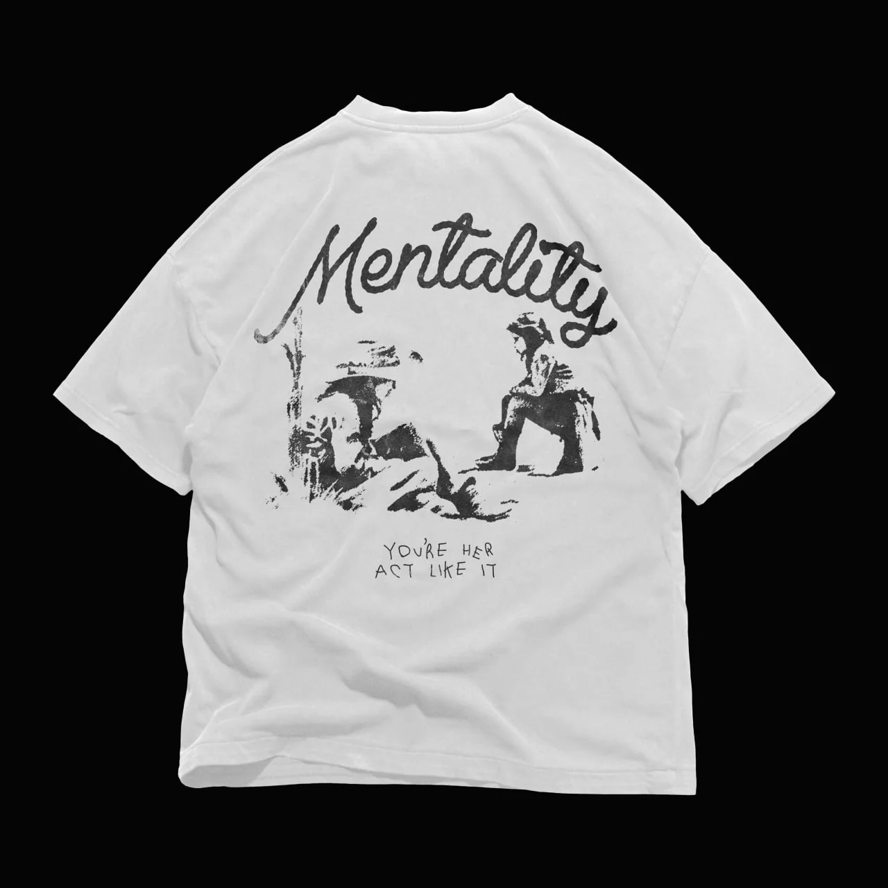 'YOU'RE HER' TEE - WHITE - Image 2